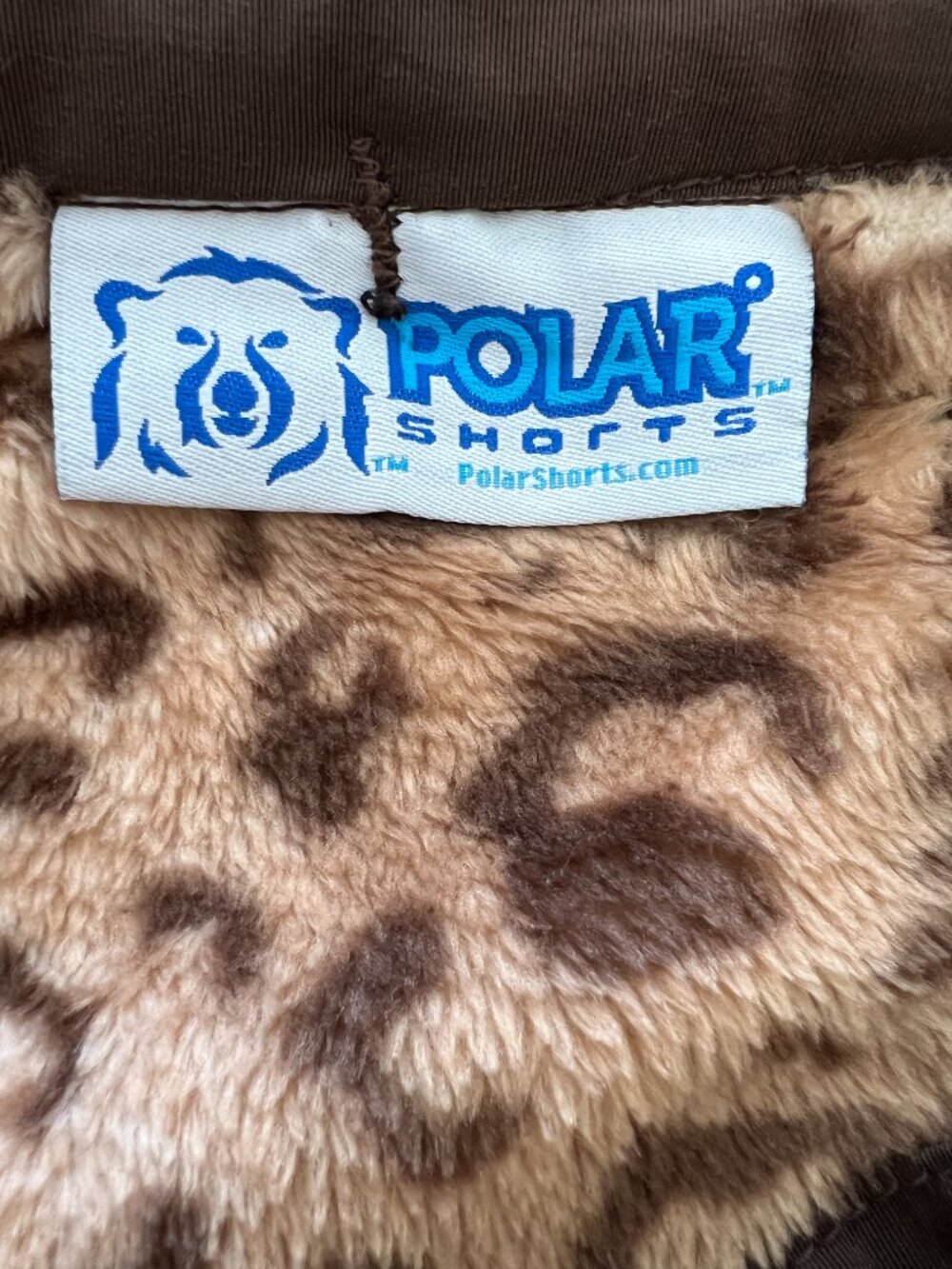 Funky Polar Short - Furry - Cheetah Print with Belt - Size 32 - Picture 13 of 14